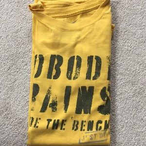 Large Nike nobody trains to ride the bench shirt